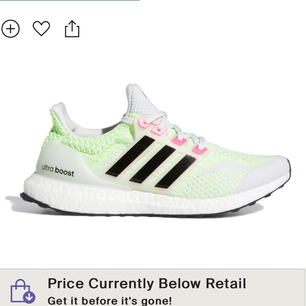 Green and pink limited edition ultra boosts